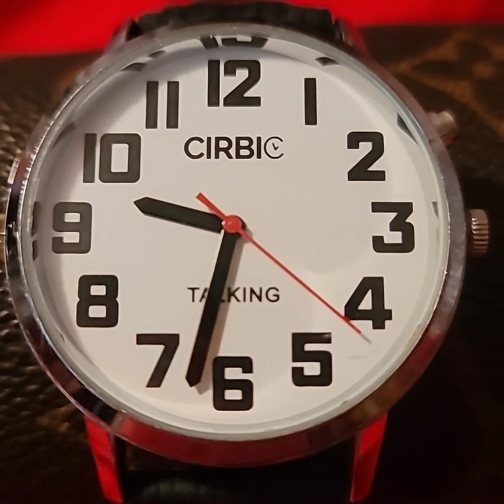 Cirbic Big Talking Watch‎ with Jumbo Numbers for Visually Impaired Male Voice